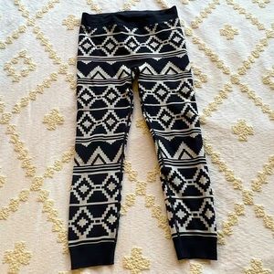 Sweaty Betty Base Layer Leggings. Blue Geometric. Size Large. Great condition.